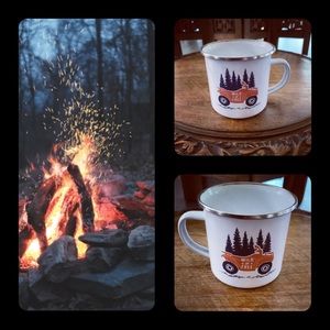 ⛺️Digibuddha Wild and Free Campfire 4-Wheel Off-road Wanderlust Metal Mug-12oz